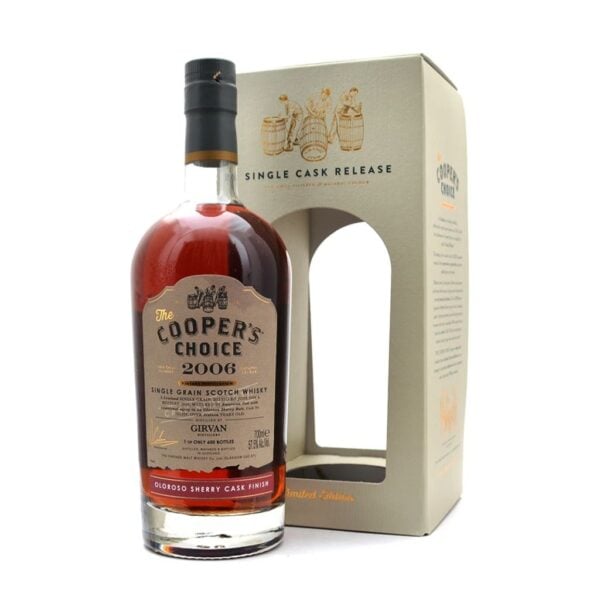 Girvan 16 yo (2006/2023), Cooper's Choice (Sherry Cask #523223), 57.5%