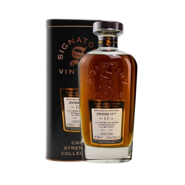 Speyside (M) 17 yo (2005/2023), Signatory Vintage – Cask Strength (Sherry Butt), 57.6%