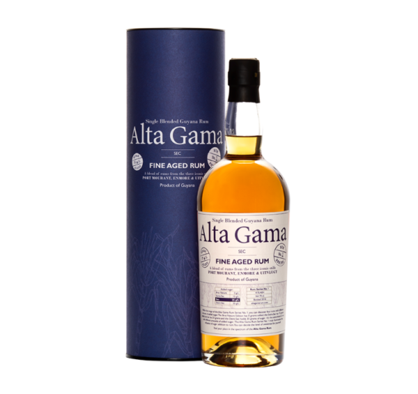 Alta Gama Sec (25 g/L sugar added), Fine Aged Rum, 41%