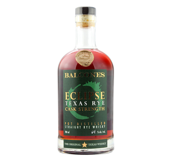 Balcones Eclipse Texas Rye, Cask Strength (bottled 2022), 64%