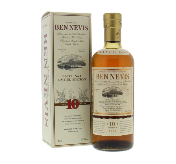 Ben Nevis 10 yo (2008/2018), Batch No. 1 - Limited Edition, 62.4%