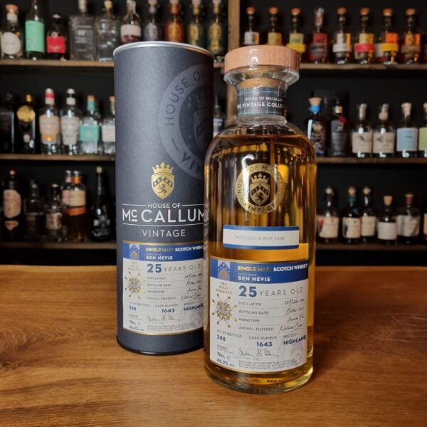 Ben Nevis 25 yo (1996/2021), McCallum - The Auld Alliance (Single Rum Cask), 46.2%