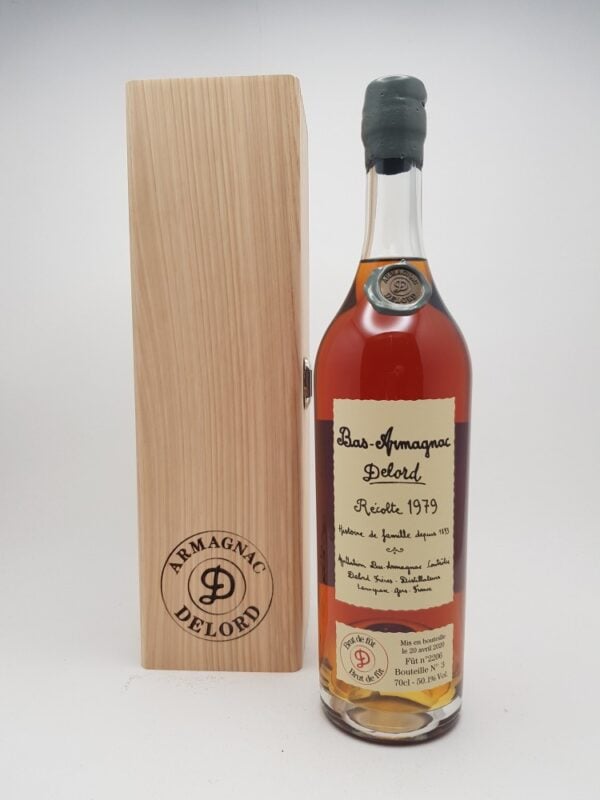 Delord Cask Strength Vintage 1979/2020 (40 års Single Cask), Bas-Armagnac, 50.1%