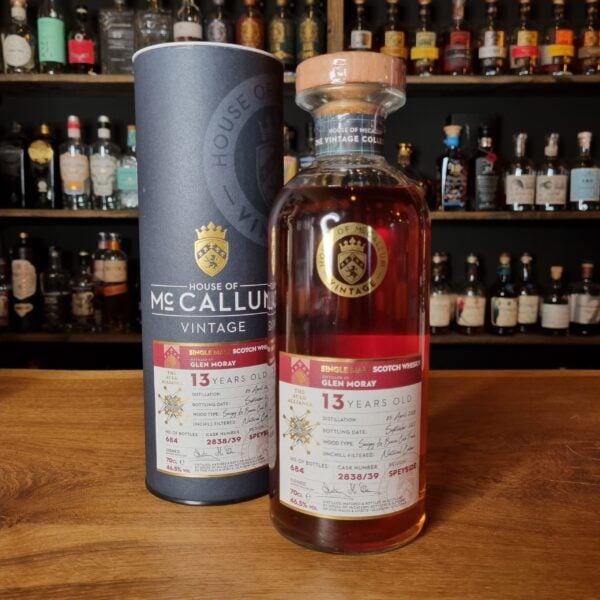 Glen Moray 13 yo (2008/2021), McCallum - The Auld Alliance (Bourgogne finish), 46.5%