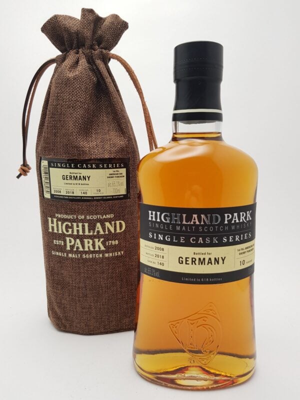 Highland Park 10 yo (2008/2018), Single Cask Germany (#140), 65.1% - Image 2