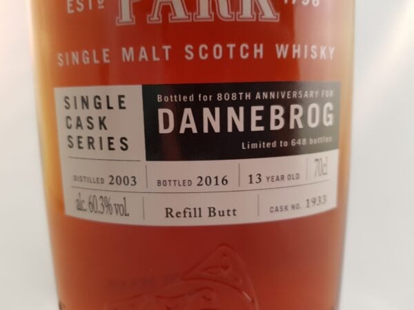 Highland Park 13 yo (2003/2016), Single Cask Dannebrog, 60.3% - Image 2