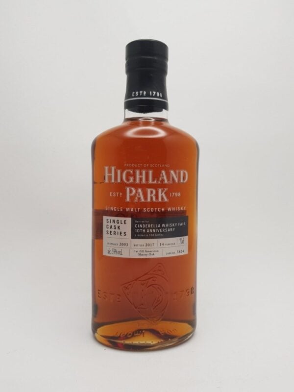 Highland Park 14 yo (2003/2017), Single Cask Cinderella Whisky Fair (#3824), 59% - Image 2