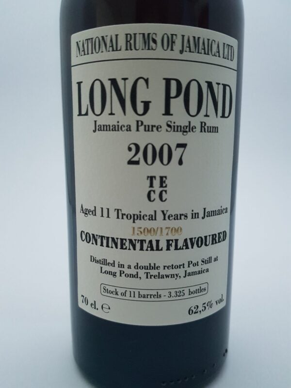 Long Pond 11 yo (2007), TECC - National Rums of Jamaica, 62.5% - Image 4