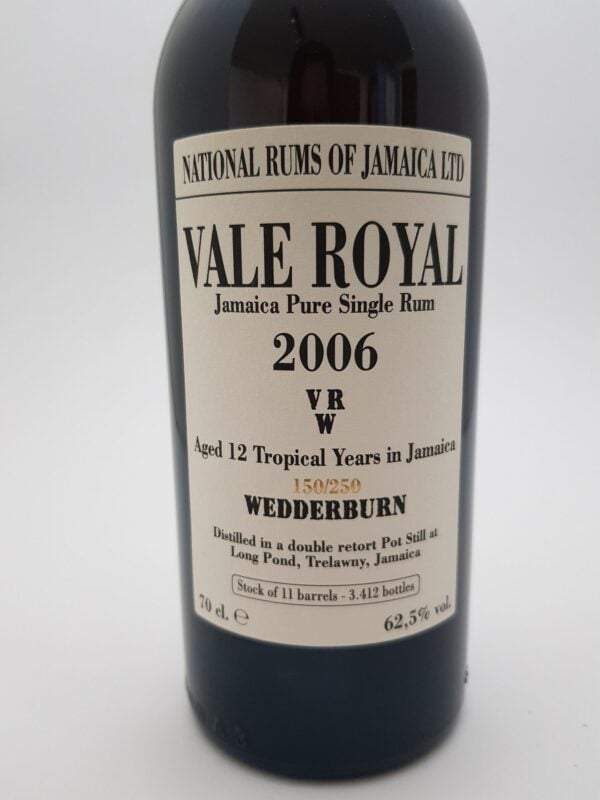 Long Pond 12 yo (2006), Vale Royal - VRW, National Rums of Jamaica, 62.5% - Image 3