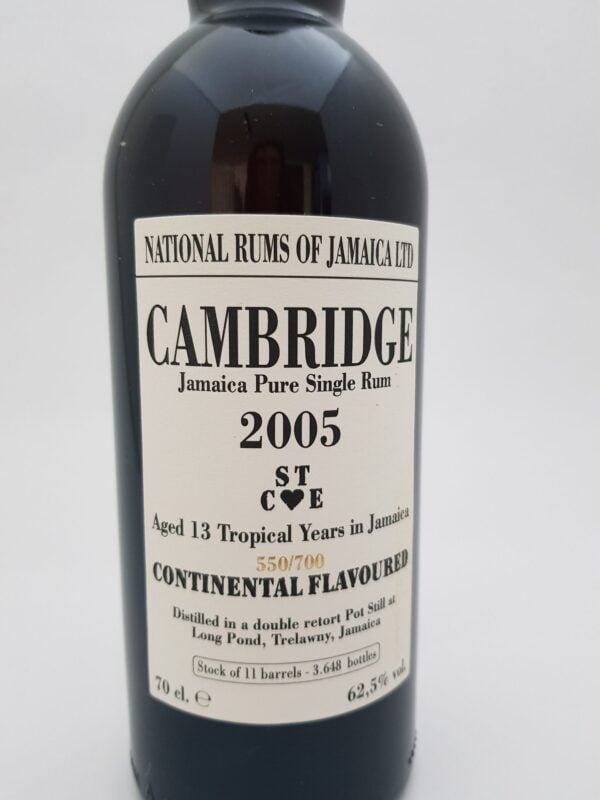 Long Pond 13 yo (2005), Cambridge STC❤︎E - National Rums of Jamaica, 62.5% - Image 3