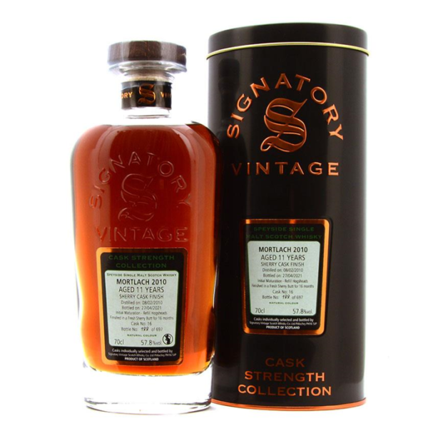 Mortlach 11 yo (2010/2021), Signatory Vintage – Cask Strength Collection (#16), 57.8%