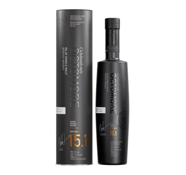 Octomore 15.1 (Bruichladdich), 108.2 PPM Islay Single Malt, 59.1%