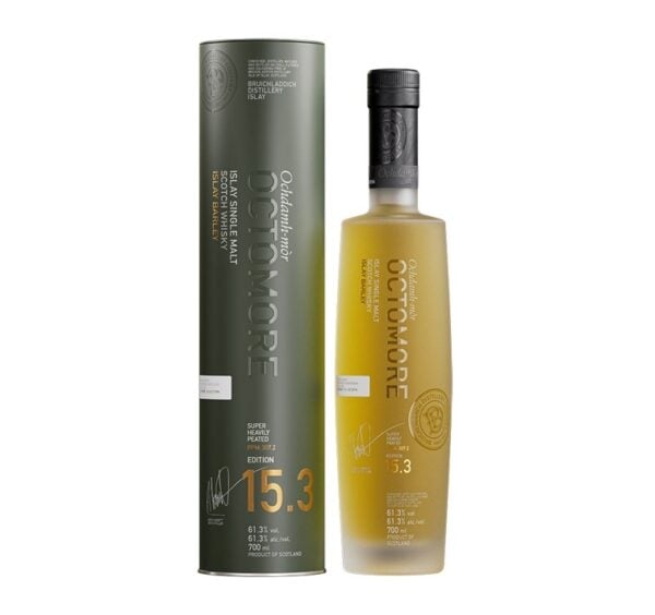 Octomore 15.3 (Bruichladdich), 307.2 PPM Islay Single Malt, 61.3%