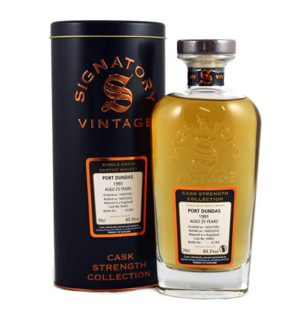 Port Dundas 25 yo (1991/2016), Signatory Vintage - Cask Strength, 60.3%