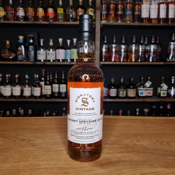 Secret Speyside 13 yo (2010), Signatory - 100 Proof (Oloroso/Bourbon), 57.1%