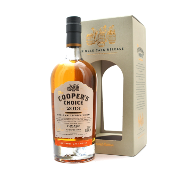 Tomatin 9 yo (2013/2023) Cooper's Choice (Sauternes Cask #3190), 52.5%